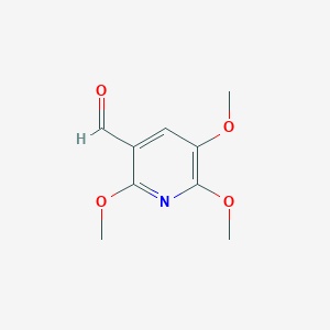 molecular formula C9H11NO4 B3093719 2,5,6-三甲氧基烟醛 CAS No. 124769-08-0