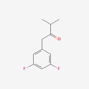molecular formula C11H12F2O B3093744 1-(3,5-Difluorophenyl)-3-methylbutan-2-one CAS No. 1248194-32-2