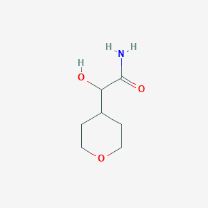 molecular formula C7H13NO3 B3093752 2-Hydroxy-2-(oxan-4-yl)acetamide CAS No. 1248216-44-5