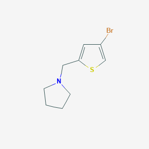 molecular formula C9H12BrNS B3093757 1-[(4-Bromothiophen-2-yl)methyl]pyrrolidine CAS No. 1248218-70-3