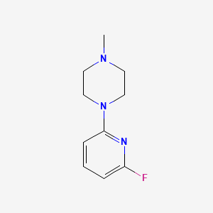 molecular formula C10H14FN3 B3093759 1-(6-氟吡啶-2-基)-4-甲基哌嗪 CAS No. 1248380-56-4