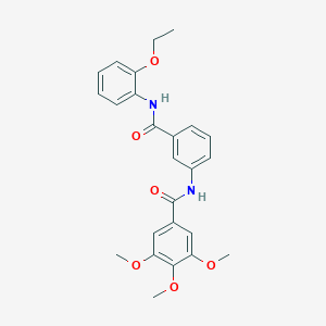 N-{3-[(2-ethoxyanilino)carbonyl]phenyl}-3,4,5-trimethoxybenzamide