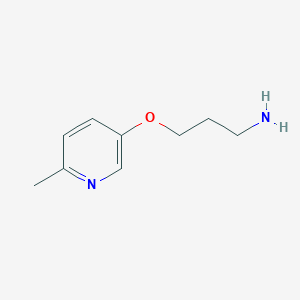 molecular formula C9H14N2O B3093797 3-(6-甲基吡啶-3-基)氧基丙-1-胺 CAS No. 1249234-26-1