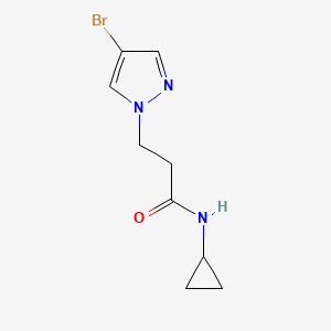 3-(4-Bromo-1H-pyrazol-1-yl)-N-cyclopropylpropanamide
