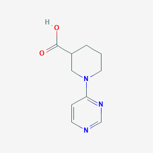 molecular formula C10H13N3O2 B3093828 1-(Pyrimidin-4-yl)piperidine-3-carboxylic acid CAS No. 1249922-89-1