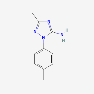 molecular formula C10H12N4 B3093833 3-Methyl-1-(P-tolyl)-1H-1,2,4-triazol-5-amine CAS No. 1249943-31-4