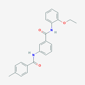 molecular formula C23H22N2O3 B309385 N-(2-ethoxyphenyl)-3-[(4-methylbenzoyl)amino]benzamide 