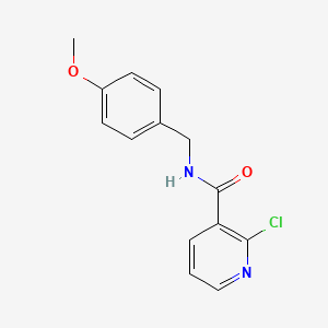 2-chloro-N-[(4-methoxyphenyl)methyl]pyridine-3-carboxamide