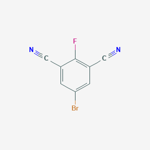 molecular formula C8H2BrFN2 B3093867 5-Bromo-2-fluoroisophthalonitrile CAS No. 1250411-83-6
