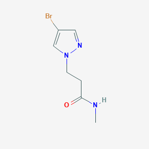 molecular formula C7H10BrN3O B3093871 3-(4-溴-1H-吡唑-1-基)-N-甲基丙酰胺 CAS No. 1250643-00-5