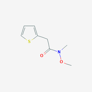molecular formula C8H11NO2S B3093878 N-methoxy-N-methyl-2-(thiophen-2-yl)acetamide CAS No. 125067-45-0