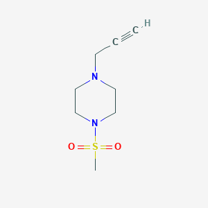 molecular formula C8H14N2O2S B3093880 1-(甲磺酰基)-4-(丙-2-炔-1-基)哌嗪 CAS No. 1250783-41-5