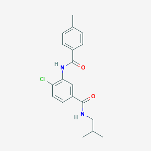 molecular formula C19H21ClN2O2 B309389 4-chloro-N-isobutyl-3-[(4-methylbenzoyl)amino]benzamide 