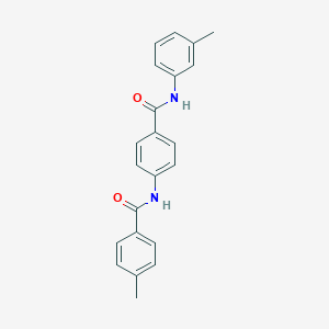 molecular formula C22H20N2O2 B309390 4-methyl-N-[4-(3-toluidinocarbonyl)phenyl]benzamide 