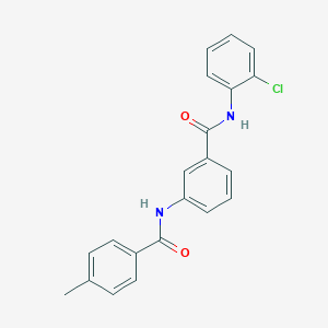 molecular formula C21H17ClN2O2 B309391 N-(2-chlorophenyl)-3-[(4-methylbenzoyl)amino]benzamide 