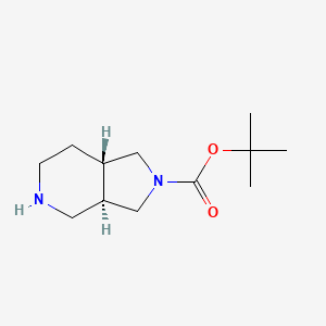 molecular formula C12H22N2O2 B3093929 (3AR,7aS)-tert-butyl hexahydro-1H-pyrrolo[3,4-c]pyridine-2(3H)-carboxylate CAS No. 1251014-37-5