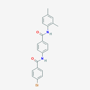 molecular formula C22H19BrN2O2 B309393 4-[(4-bromobenzoyl)amino]-N-(2,4-dimethylphenyl)benzamide 