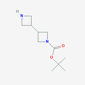 molecular formula C11H20N2O2 B3093934 tert-Butyl [3,3'-biazetidine]-1-carboxylate CAS No. 1251018-87-7