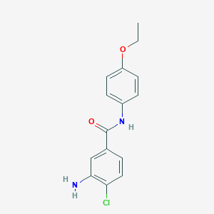 molecular formula C15H15ClN2O2 B309396 3-amino-4-chloro-N-(4-ethoxyphenyl)benzamide CAS No. 791798-50-0