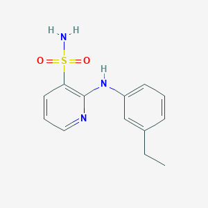 molecular formula C13H15N3O2S B3093963 2-[(3-Ethylphenyl)amino]pyridine-3-sulfonamide CAS No. 1251573-85-9