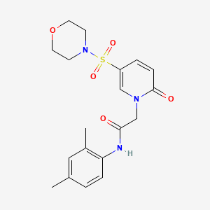 molecular formula C19H23N3O5S B3093969 N-(2,4-dimethylphenyl)-2-[5-(morpholin-4-ylsulfonyl)-2-oxopyridin-1(2H)-yl]acetamide CAS No. 1251676-52-4