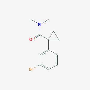 1-(3-bromophenyl)-N,N-dimethylcyclopropane-1-carboxamide