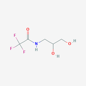 molecular formula C5H8F3NO3 B3094055 N-(2,3-dihydroxypropyl)-2,2,2-trifluoroacetamide CAS No. 125348-23-4