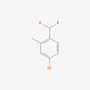 molecular formula C8H7BrF2 B3094074 5-溴-2-(二氟甲基)甲苯 CAS No. 1254034-33-7