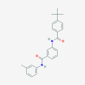 molecular formula C25H26N2O2 B309412 3-[(4-tert-butylbenzoyl)amino]-N-(3-methylphenyl)benzamide 