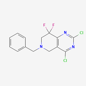 6-Benzyl-2,4-dichloro-8,8-difluoro-5,6,7,8-tetrahydropyrido[4,3-d]pyrimidine