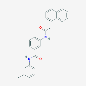 molecular formula C26H22N2O2 B309422 N-(3-methylphenyl)-3-[(1-naphthylacetyl)amino]benzamide 