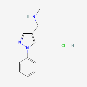 N-Methyl-1-(1-phenyl-1H-pyrazol-4-yl)methanamine hydrochloride