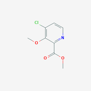 molecular formula C8H8ClNO3 B3094266 Methyl 4-chloro-3-methoxypicolinate CAS No. 1255917-95-3