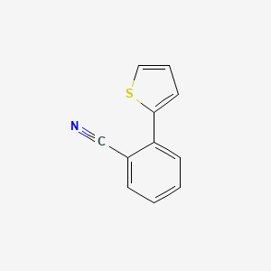molecular formula C11H7NS B3094271 2-(2-噻吩基)苯甲腈 CAS No. 125610-77-7