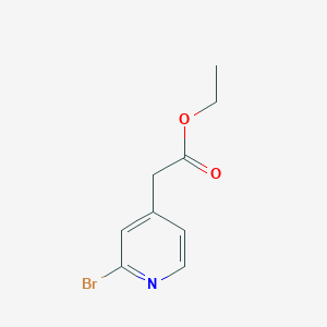 molecular formula C9H10BrNO2 B3094279 乙酸2-(2-溴吡啶-4-基)乙酯 CAS No. 1256337-24-2