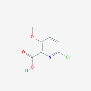 molecular formula C7H6ClNO3 B3094320 6-Chloro-3-methoxypicolinic acid CAS No. 1256787-98-0