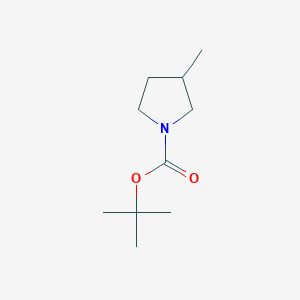 molecular formula C10H19NO2 B3094335 Tert-butyl 3-methylpyrrolidine-1-carboxylate CAS No. 1256818-37-7