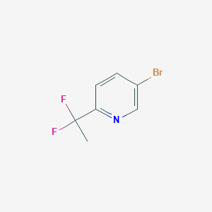 molecular formula C7H6BrF2N B3094340 5-溴-2-(1,1-二氟乙基)吡啶 CAS No. 1256821-91-6