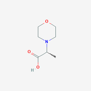 molecular formula C7H13NO3 B3094367 (R)-2-Morpholin-4-yl-propionic acid CAS No. 1257236-56-8