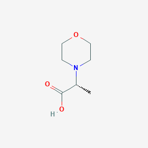 molecular formula C7H13NO3 B3094367 (R)-2-吗啉-4-基丙酸 CAS No. 1257236-56-8