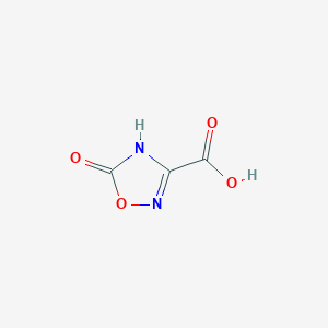 molecular formula C3H2N2O4 B3094375 5-Oxo-2,5-dihydro-1,2,4-oxadiazole-3-carboxylic acid CAS No. 1257265-24-9