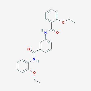 molecular formula C24H24N2O4 B309439 2-ethoxy-N-{3-[(2-ethoxyanilino)carbonyl]phenyl}benzamide 