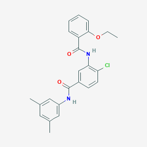 molecular formula C24H23ClN2O3 B309444 4-chloro-N-(3,5-dimethylphenyl)-3-[(2-ethoxybenzoyl)amino]benzamide 