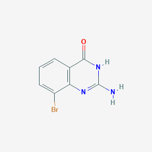 molecular formula C8H6BrN3O B3094468 2-amino-8-bromoquinazolin-4(3H)-one CAS No. 1258630-85-1