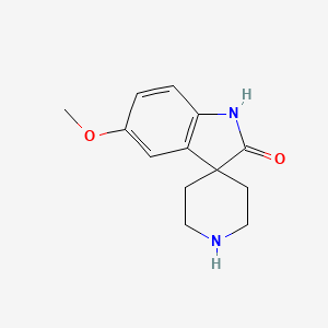 molecular formula C13H16N2O2 B3094477 5-Methoxyspiro[indoline-3,4'-piperidin]-2-one CAS No. 1258637-92-1
