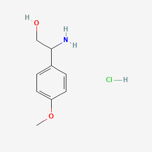 molecular formula C9H14ClNO2 B3094485 2-Amino-2-(4-methoxyphenyl)ethanol hydrochloride CAS No. 1258649-69-2