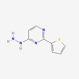 Pyrimidine, 4-hydrazinyl-2-(2-thienyl)-