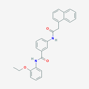 molecular formula C27H24N2O3 B309456 N-(2-ethoxyphenyl)-3-[(1-naphthylacetyl)amino]benzamide 