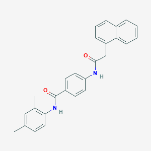 molecular formula C27H24N2O2 B309457 N-(2,4-dimethylphenyl)-4-[(1-naphthylacetyl)amino]benzamide 