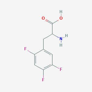 molecular formula C9H8F3NO2 B3094588 2-amino-3-(2,4,5-trifluorophenyl)propanoic Acid CAS No. 1260002-73-0